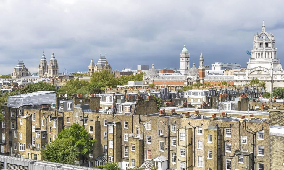 Kensington rooftops, London